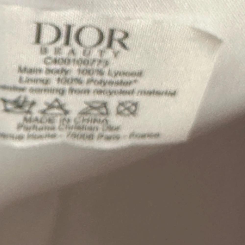 Dior NWOT Beauty White Denim Cosmetic Bag in crossbody bag new - Picture 5 of 16
